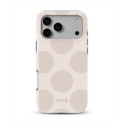 Big Polka Dots, Oatmilk - Shockproof iPhone Case