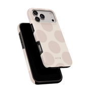 Big Polka Dots, Oatmilk - Shockproof MagSafe iPhone Case