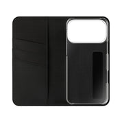 iPhone 17 Pro Max Vegan Leather Wallet Case – Periwinkle Dream Striped Design - VYIR