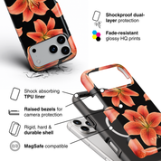 Tiger Lily Elegance - Shockproof MagSafe iPhone Case