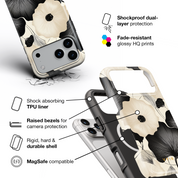 Noir Elegance - Shockproof MagSafe iPhone Case