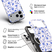 Little Blue Garden - Shockproof MagSafe iPhone Case