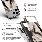 Cocoa Marble - Shockproof Phone Case