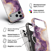 Golden Luxe Purple - Shockproof MagSafe iPhone Case