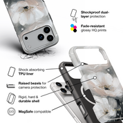 Misty Floral Painting - Shockproof MagSafe iPhone Case