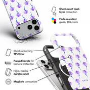 Petal Breeze Lilac - Shockproof MagSafe iPhone Case