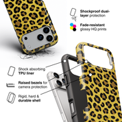 Luxe Leopard Gold - Shockproof Phone Case