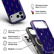 Navy Tulip - Shockproof MagSafe iPhone Case