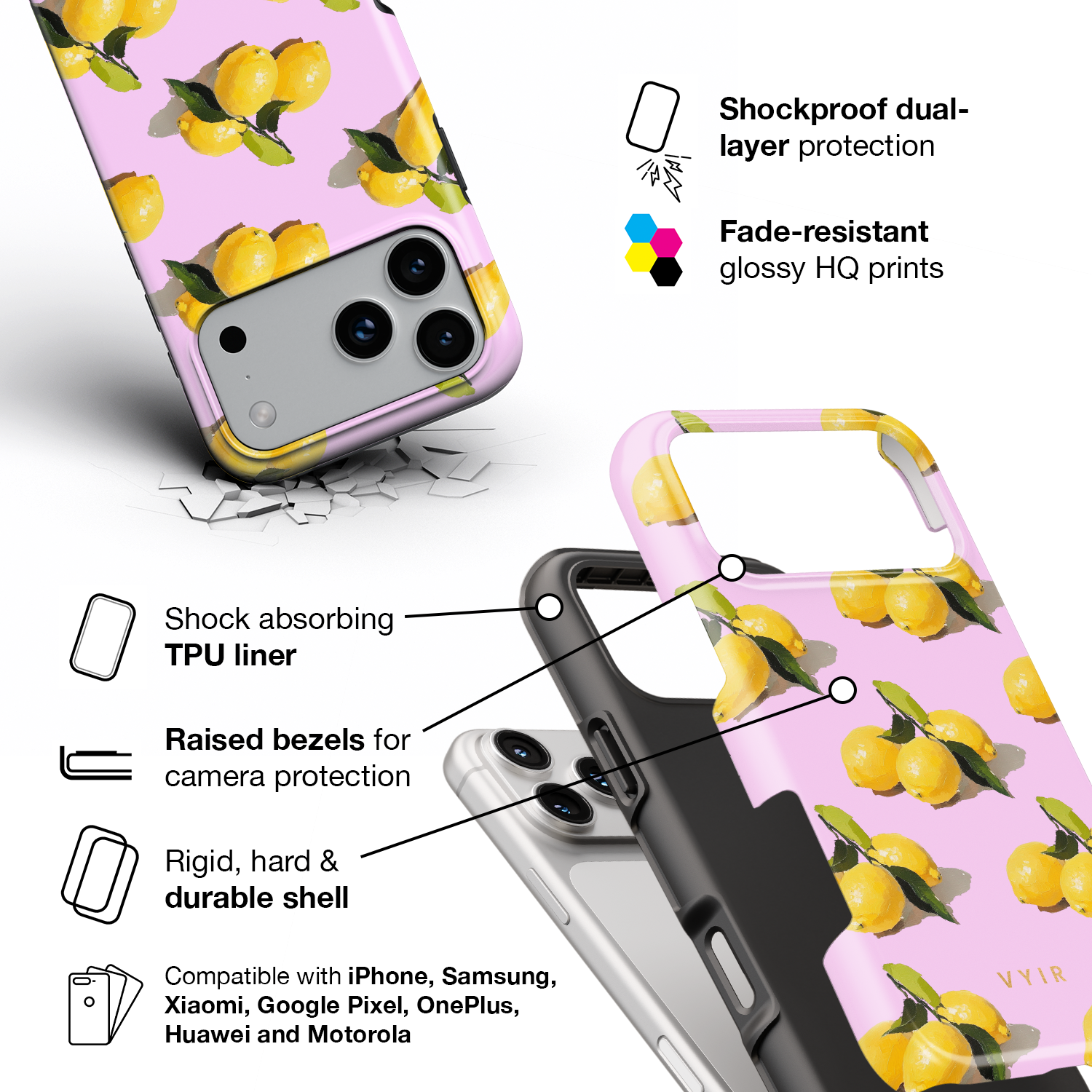 Pink Amalfi - Shockproof Phone Case
