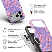 Cherry Blossom Spray - Shockproof MagSafe iPhone Case