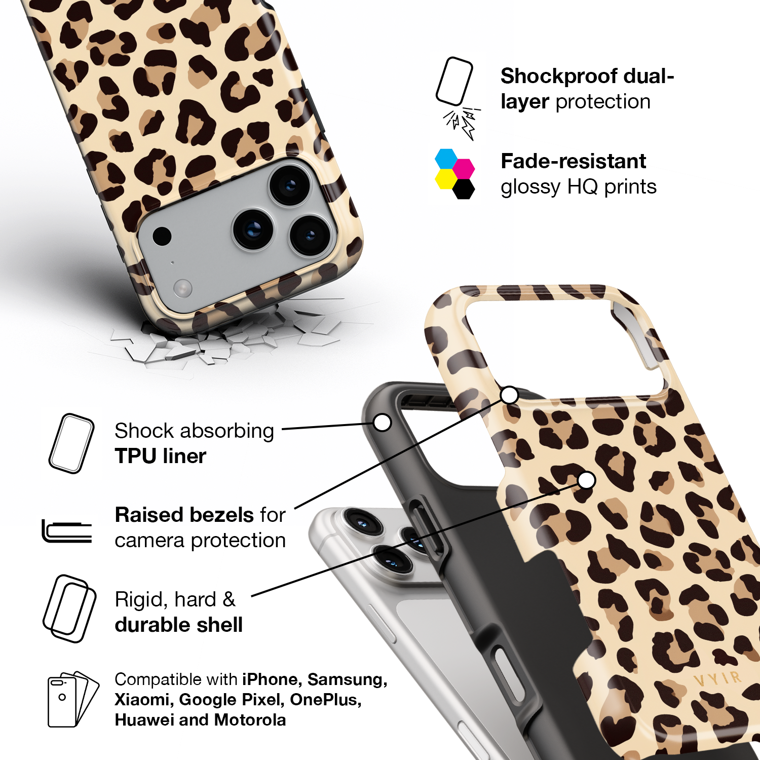 Roar & Glam - Shockproof Phone Case