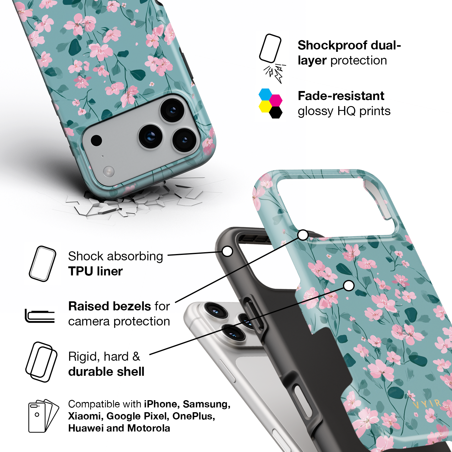 Sakura Drift - Shockproof Phone Case