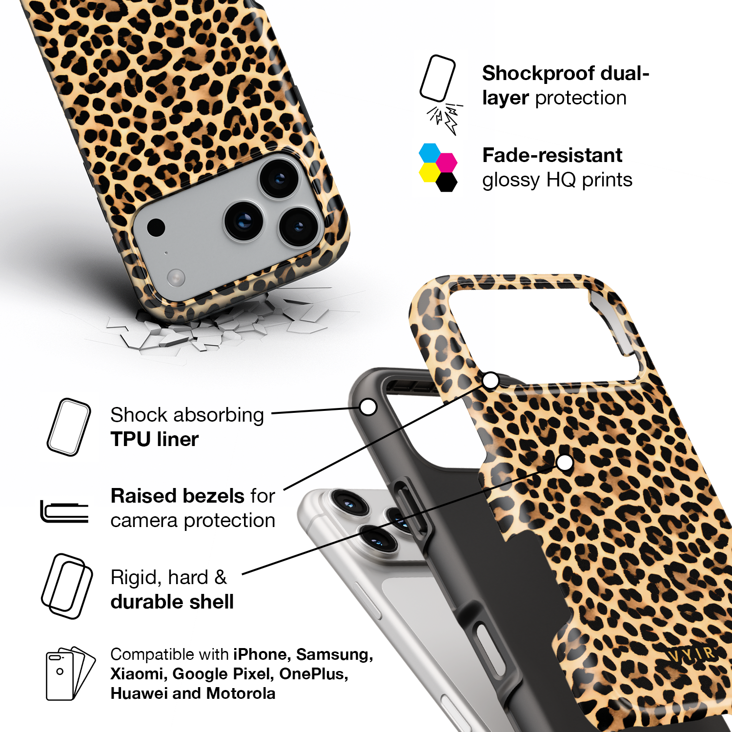 Savanna Leopard - Shockproof Phone Case