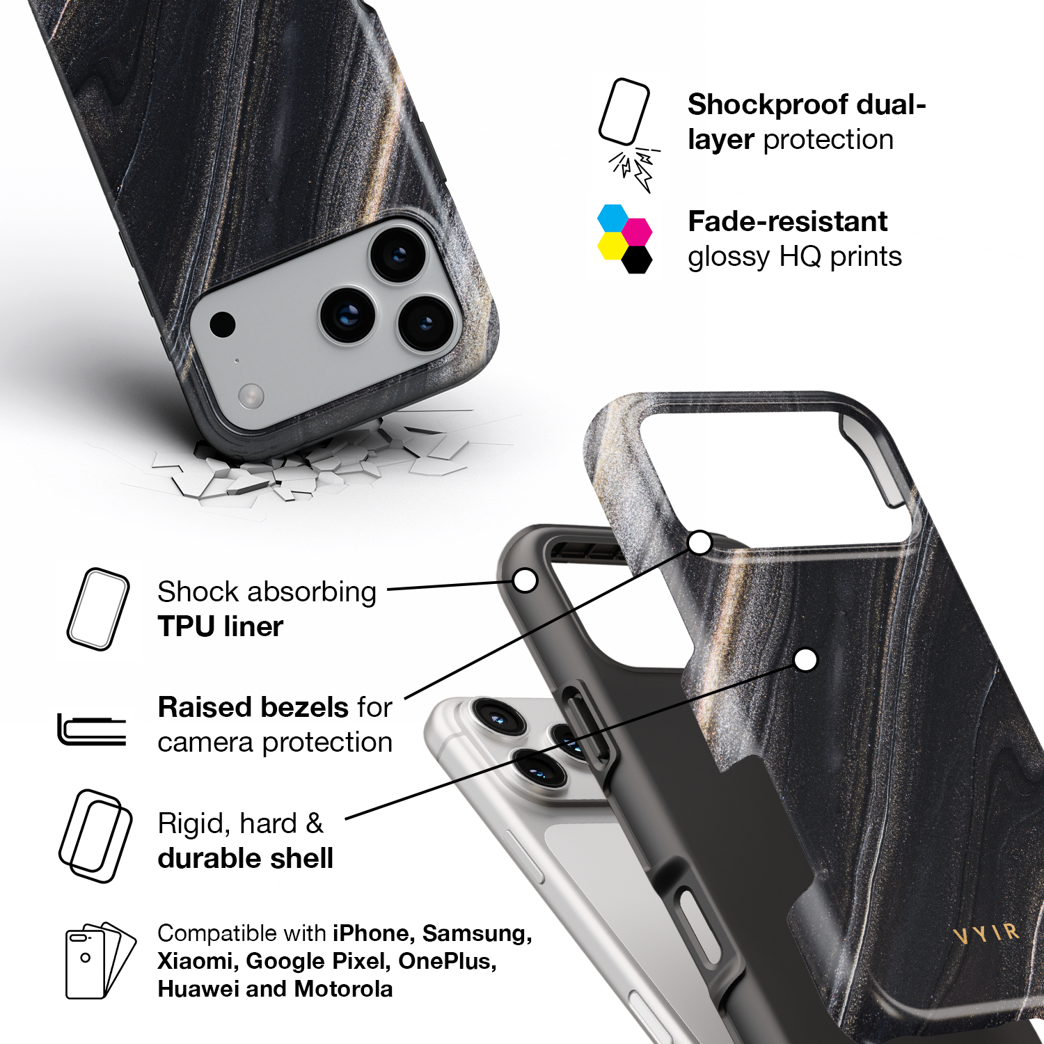 Stardust Luxe - Shockproof Phone Case