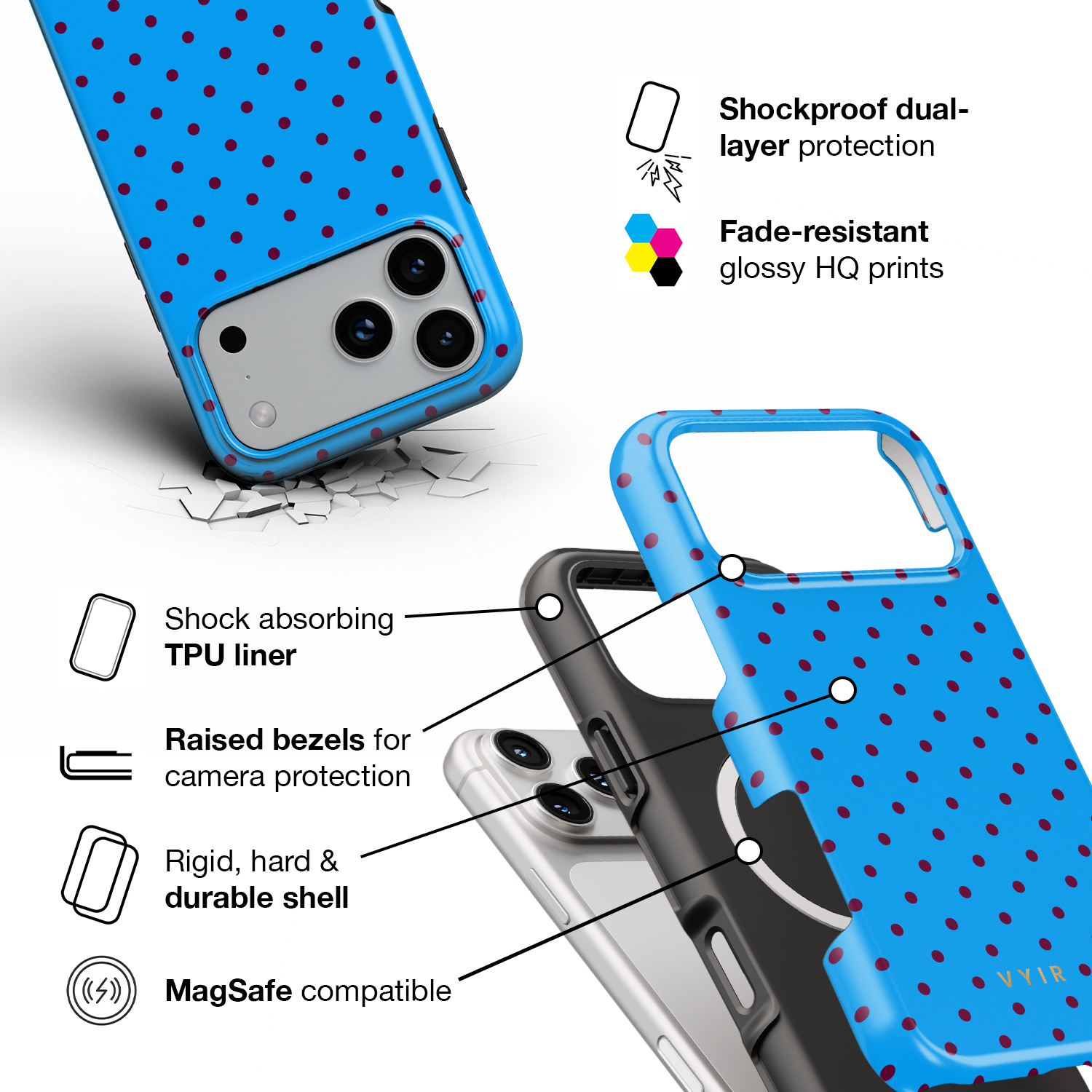 3VYIRTinyPolkaDotsElectricBlueandRed-ShockproofToughMagSafeiPhoneCase.png