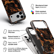 Tortoiseshell, Golden Brown - Shockproof Phone Case