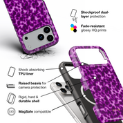 Tortoiseshell, Purple - Shockproof MagSafe iPhone Case
