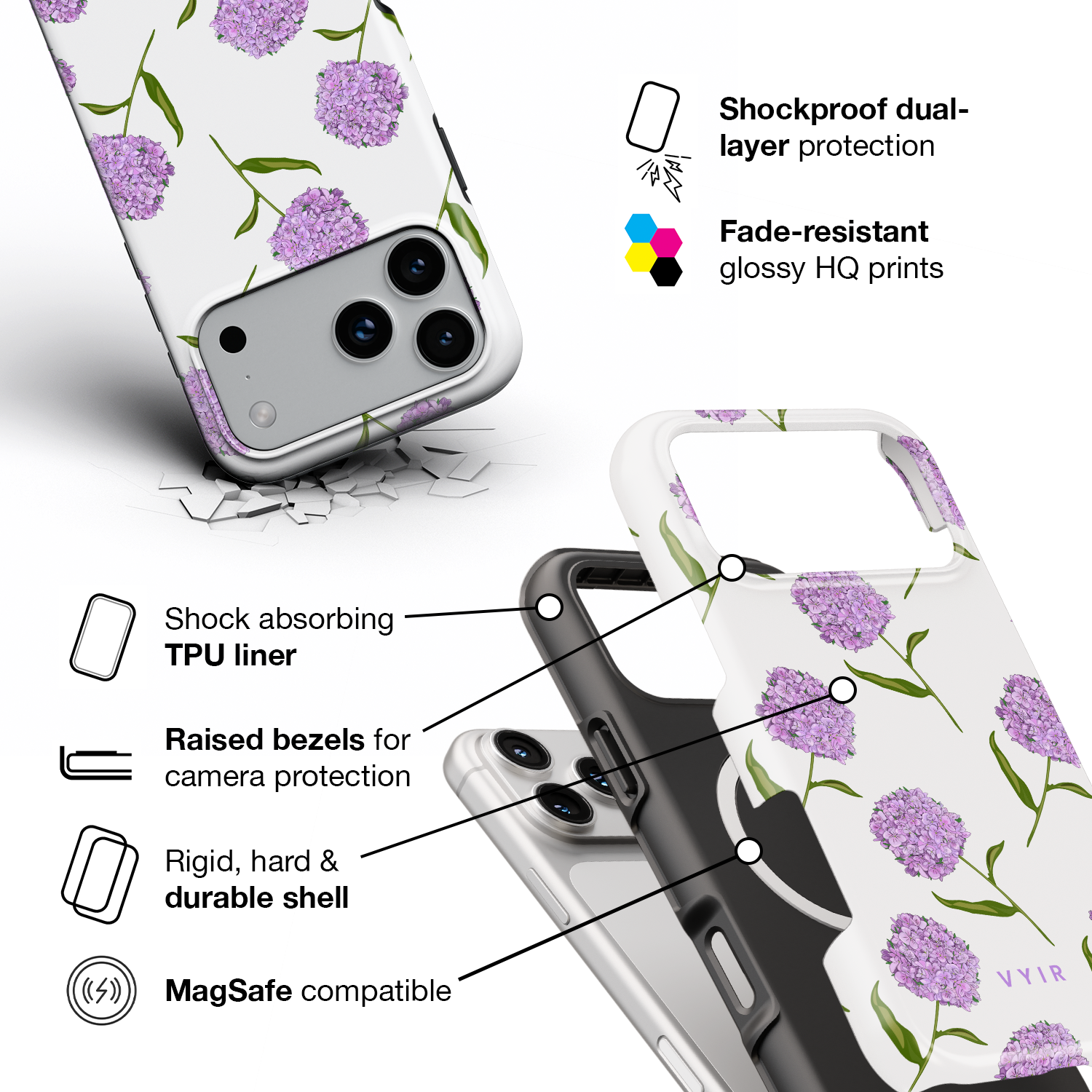 3VYIRVioletHydrangeaFlowers-ShockproofToughMagSafeiPhoneCase.png