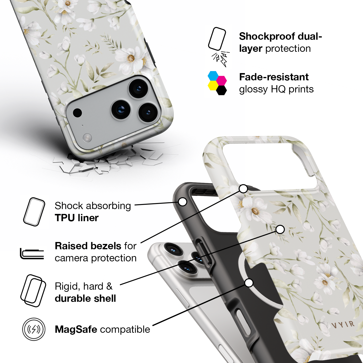 3VYIRWhiteandGreenFlowers-ShockproofToughMagSafeiPhoneCase.png