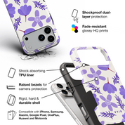 Violet Sketch - Shockproof Phone Case