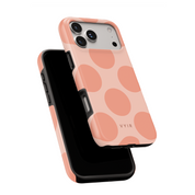 Big Polka Dots, Peach Pop - Shockproof MagSafe iPhone Case
