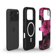 Midnight Hibiscus - Shockproof MagSafe iPhone Case