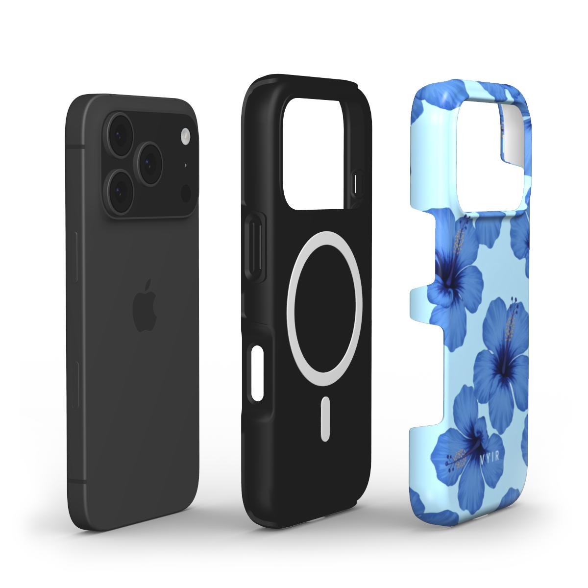 Sky Bloom Hibiscus - Shockproof MagSafe iPhone Case