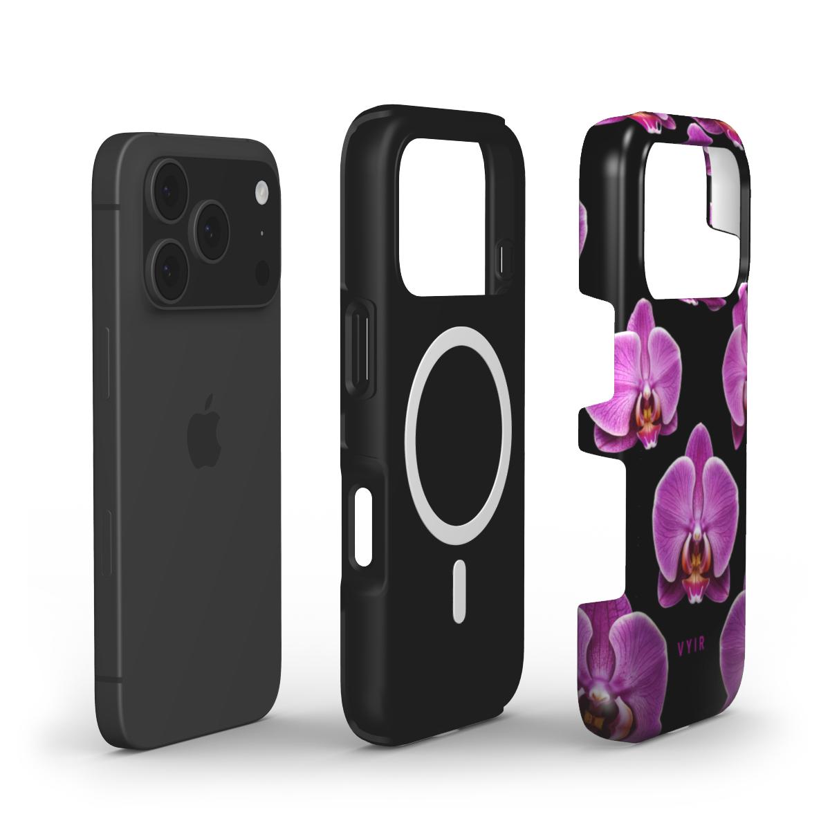Orchid Noir - Shockproof MagSafe iPhone Case