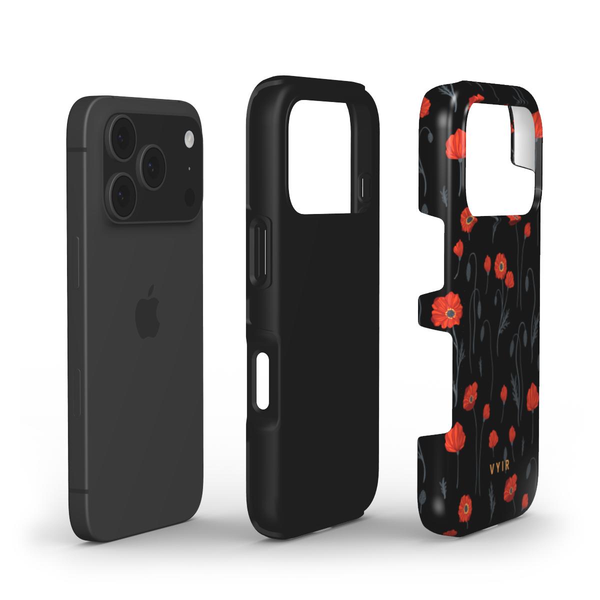 Red Poppies - Shockproof Phone Case