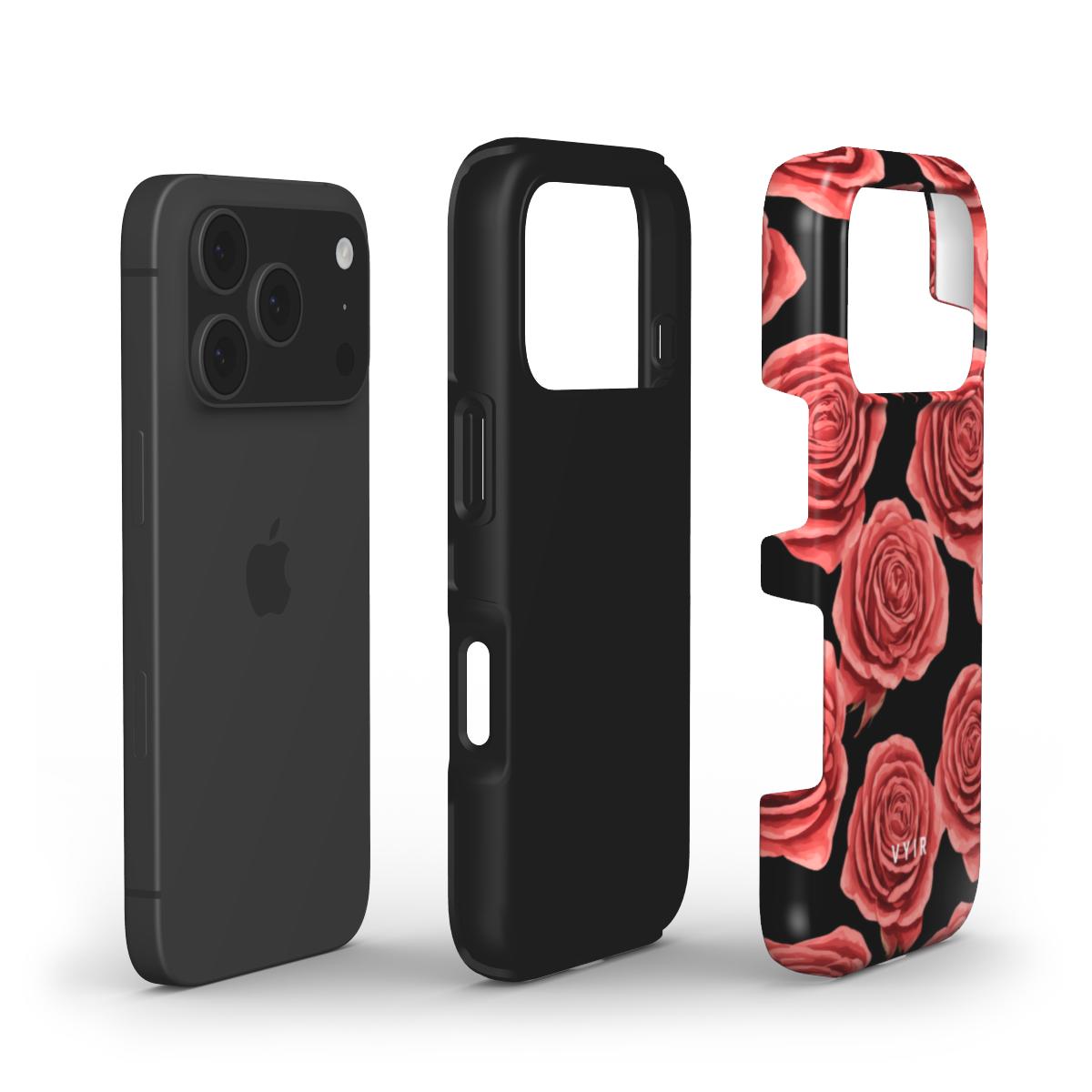 Crimson Rose - Shockproof Phone Case