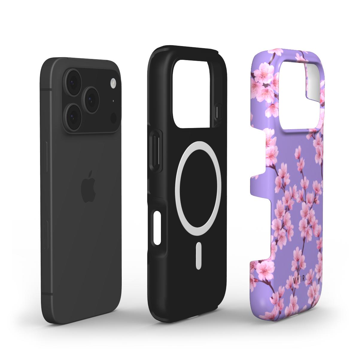 Cherry Blossom Spray - Shockproof MagSafe iPhone Case