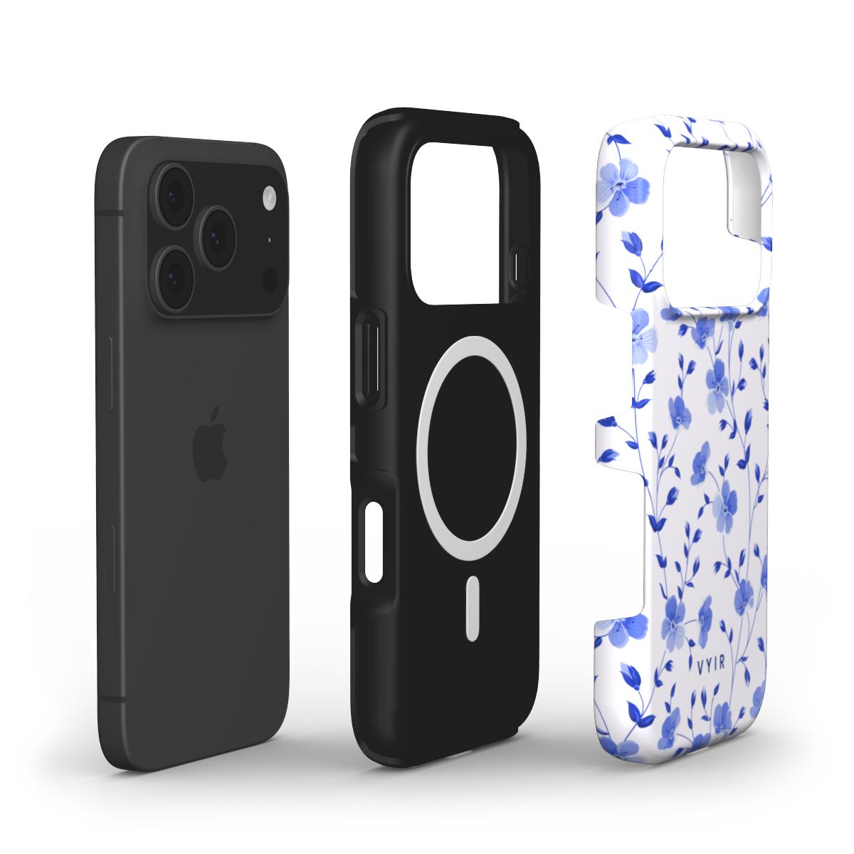 Little Blue Garden - Shockproof MagSafe iPhone Case