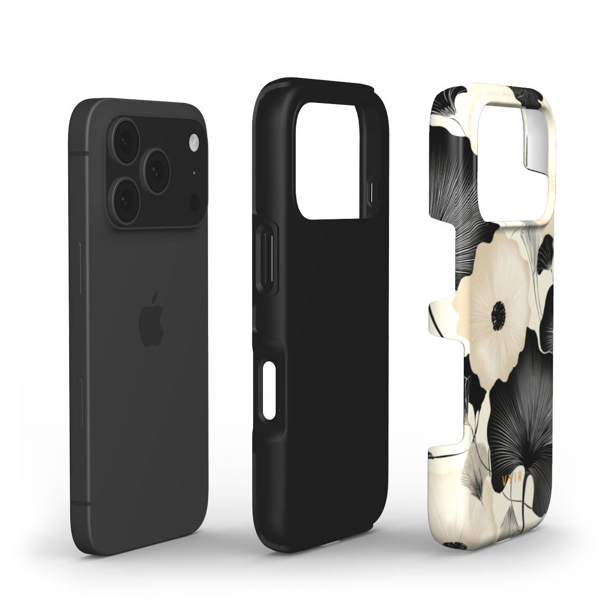 Noir Elegance - Shockproof Phone Case