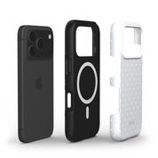 Tiny Polka Dots, Pearl White - Shockproof MagSafe iPhone Case