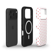 Tiny Polka Dots, Red Spark - Shockproof MagSafe iPhone Case