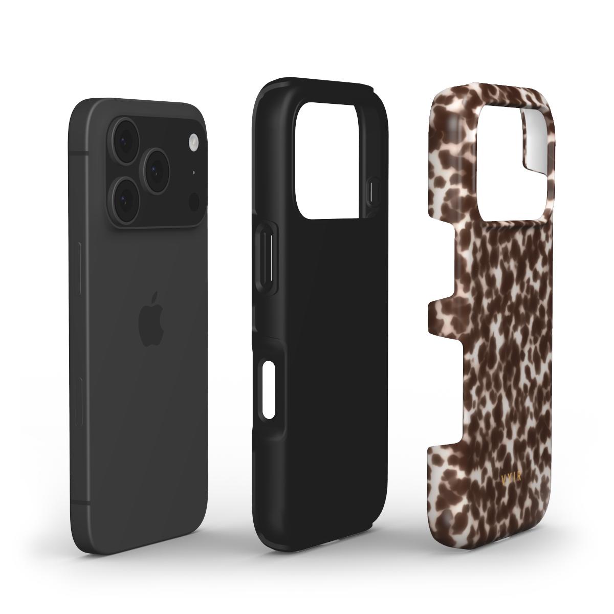 Tortoiseshell, Mocha - Shockproof Phone Case