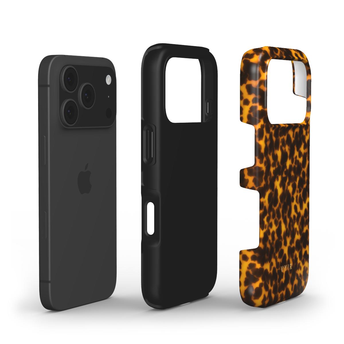 Tortoiseshell, Sunlight Yellow - Shockproof Phone Case