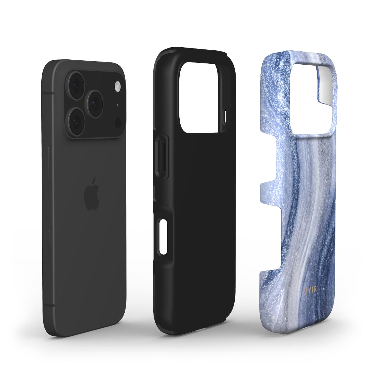 Blue Swirl - Shockproof Phone Case