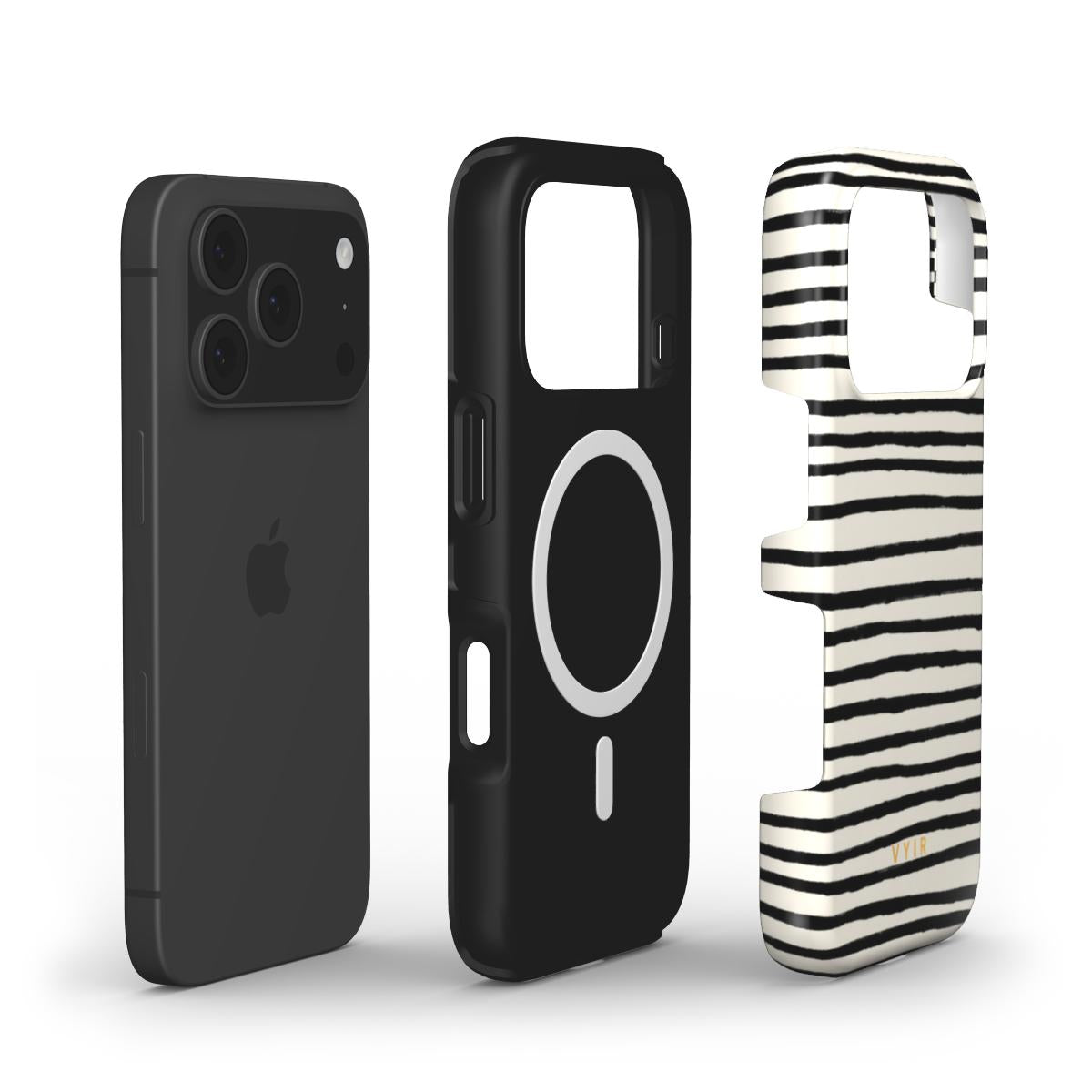 Paris Stripes - Shockproof MagSafe iPhone Case