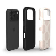 Big Polka Dots, Oatmilk - Shockproof iPhone Case
