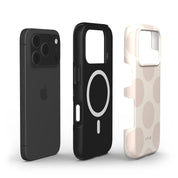 Big Polka Dots, Oatmilk - Shockproof MagSafe iPhone Case