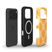 Big Polka Dots, Mango - Shockproof MagSafe iPhone Case