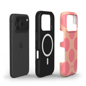 Big Polka Dots, Melon - Shockproof MagSafe iPhone Case