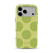 Big Polka Dots, Pistachio - Shockproof iPhone Case