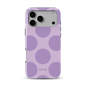 Big Polka Dots, Lilac - Shockproof MagSafe iPhone Case