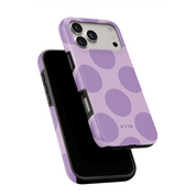 Big Polka Dots, Lilac - Shockproof MagSafe iPhone Case