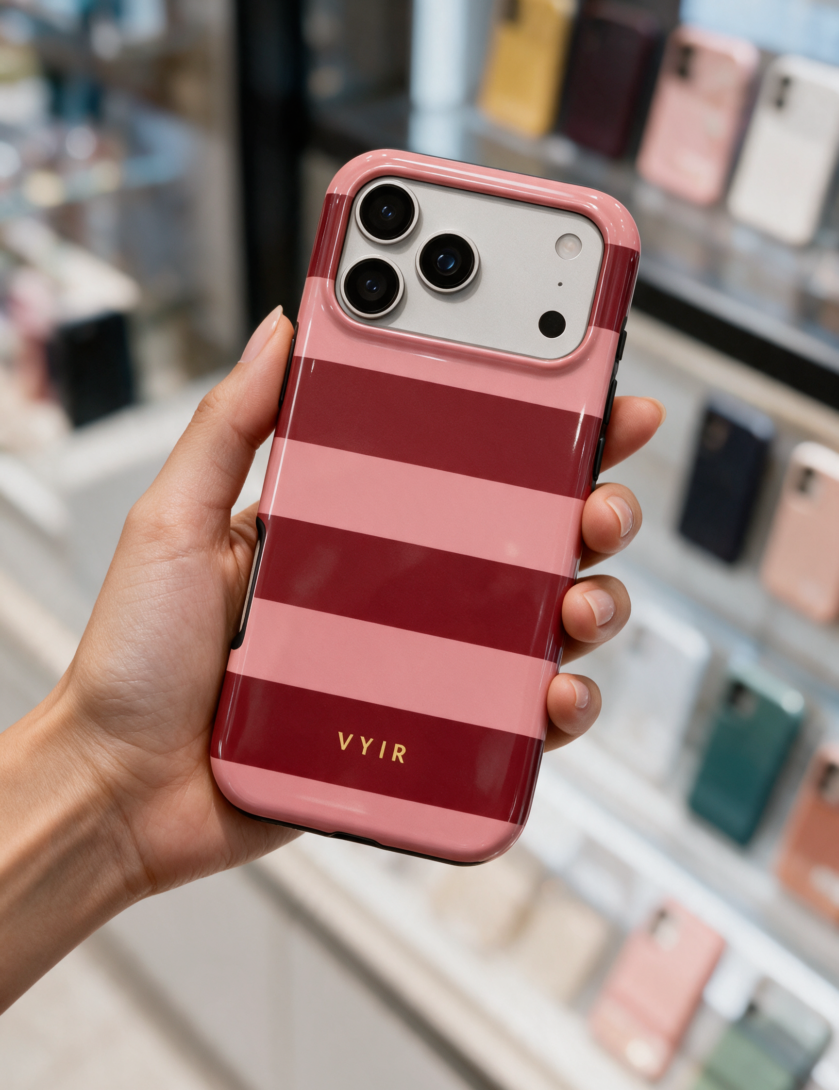 pomegranate phone case lifestyle